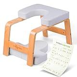 BODY RHYTHM Yoga Headstand Bench, Yoga Inversion Chair, Headstand Trainer for Relieve Stress, Improve Sleep & Digestion and Strength Training, Ideal for Home Workout, Fitness and Gym (Classic White)