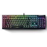 Razer BlackWidow V4 X Mechanical Gaming Keyboard, Yellow Switches, Black