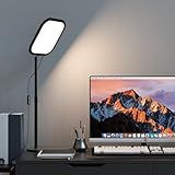 ALTSON 10in Zoom Lighting for Computer, Full-Screen LED Video Conference Light, Desk Ring Light with Stand and Phone Holder for Video Call, Webcam, Home Office, Podcast, Online Meeting, Live Streaming