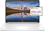 HP 14" Ultral Light Laptop for Students and Business, Intel Quad-Core, 8GB RAM, 192GB Storage(64GB eMMC+128GB Ghost Manta SD Card), 1 Year Office 365, USB C, Win 11 S
