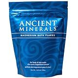 Ancient Minerals Magnesium Bath Flakes of Pure Genuine Zechstein Chloride - Resealable Magnesium Supplement Bag that Will Outperform Leading Epsom Salts 1.65 lbs