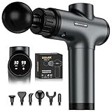 COOJOK® Massage Gun Deep Tissue, Handheld Electric Muscle Massager with 6 Massage Heads, 30 Speed Levels, Percussion Massager Gun for Pain Relief, Back Massager for Athletes Men Women
