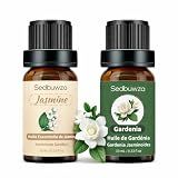 Sedbuwza Gardenia and Jasmine Oil Set, 2 x 10 mL, Floral Perfume