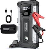 Sharmeal Car Jump Starter 5000A, Jump Starter Battery Pack for Up to 10.0L Gas and 9.0L Diesel Engines, Portable Jump Box with LED Light