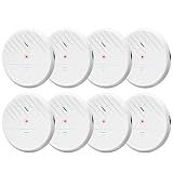 Wsdcam Glass Break Sensor Alarm 125dB Ultra-Slim Wireless Glass Break Detector Window Alarm Vibration Sensor for Home Window and Door Security (8)
