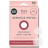 Rael Pimple Patches, Miracle Invisible Spot Cover - Hydrocolloid Acne Pimple Patch, Absorbs Zits & Blemish, Korean Skin Care, 2 Sizes (96 Count)