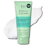 Rael Miracle Clear Face Wash – Gentle Exfoliating Cleanser with Succinic Acid & Minerals, Hydrating Formula for Daily Use, Ideal for Acne-Prone, Dry, Sensitive & Oily Skin, Vegan (5 fl oz)