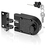 Jimmy Proof Deadbolt Lock Heavy Duty Safety Single Cylinder Dadlock Black Door Locks for Front Door Lock Dead Bolt Lock for Exterior Doors