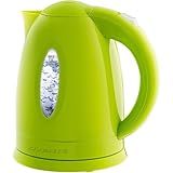 OVENTE Electric Kettle, 1.7L Fast Boiling Water Heater for Coffee or Tea, BPA Free with Water Level Gauge, Auto Shut-Off, Boil-Dry Protection, Indicator Light and Removable Filter, Green KP72G