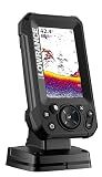 Lowrance Eagle 4X FishFinder with Bullet Transducer, 4-inch IPS Portrait Screen, Black, 000-16110-001