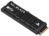 WD_BLACK 4TB SN850P NVMe M.2 SSD Officially Licensed Storage Expansion for PS5 Consoles, up to 7,300MB/s, with heatsink - WDBBYV0040BNC-WRSN,Black