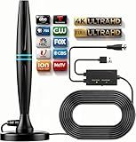 TV Antenna for Smart TV Indoor,TV Antenna for Local Channels,Support 4K 1080p with Signal Booster Antenna TV Digital HD Indoor & Outdoor-Cylindrical Antenna