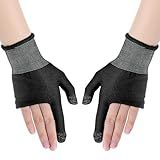Ptwola Ultra-Thin Mobile Gaming Gloves Touchscreen Gaming Gloves Anti-Sweat Mobile Finger Sleeve Breathable with Thumb Finger Sleeves for High-Ranking Players Tablet Streamer Sweaty Hands