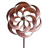 360 Degrees Metal Swivel Classical Wind Spinner Willow Leaves for Patio Lawn Outdoor Yard Lawn Garden