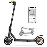 INVANTI E30 Electric Scooter with Smart APP, 19.9 Miles Range & 18 MPH, 350W Motor, 8.5" Solid Tires, Rear Suspension and Turn Signals, Foldable Electric Scooter for Adults and Teens
