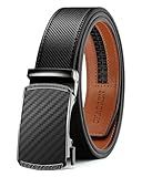 CHAOREN Men's Leather Ratchet Belt - Customizable Fit (35mm)