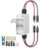 Pjerjzn Solar Panel Disconnect Switch 1000V 30A PV Disconnect Switch Outdoor Miniature Circuit Breaker IP65 for Solar PV Homes Battery (1000V 30 Amp)