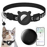Cat Tracker with Collar (Android Only), GPS Tracker for Cats - No Monthly Fee | Waterproof | Real-Time Tracking | 365-Day Battery Life, Smart Item Locator for Pets, Cat Anti-Lost Device