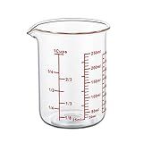 Ackers Glass Measuring Cup 1 Cup,8oz Borosilicate Liquid Measuring Cup with Spout