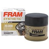 FRAM Synthetic Automotive Replacement Oil Filter, Designed for Synthetic Oil Changes Lasting up to 20k Miles, XG6607P with SureGrip (Pack of 1)