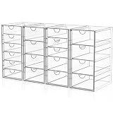 YFXCVSL Acrylic Makeup Organizer with 19 Drawers,Storage Drawer Organizer