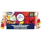 Glade 1-Wick 2in1 Scented Candle Jar, Hawaiian Breeze & Vanilla Passion Fruit, Air Freshener Infused with Essential Oils, 4.08 Oz, 2 Count