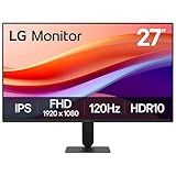 LG 27U411A-B 27-inch Full HD (1920 x 1080) IPS Computer Monitor, 120Hz, HDR10, Reader Mode, Flicker Safe, HDMI, Slim Stand Base, Black