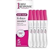 First Response Early Result Pregnancy Test, 5 Count Pack of 1,White