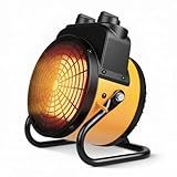 Air Choice 1500W Space Heater, 3S Quick Heating Greenhouse Heater, Overheat Protection, 3 Heat Modes & 90° Tilt, Portable Outdoor Heater for Garage, Grow Tent, Tabletop or Indoor Use