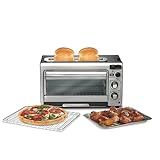 Hamilton Beach 2-in-1 Countertop Toaster Oven and Long Slot 2 Slice Toaster, 60 Minute Timer and Automatic Shut Off, Shade Selector, Stainless Steel (31156)