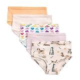 Burt's Bees Baby Girls' Organic Cotton Brief Underwear, 5-Pack