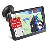 9" GPS Navigator for Car Truck RV, 2026 Latest Map GPS for Car with Free Lifetime Updates, Voice Guidance, Speed Alerts, Custom Routing, HD Touchscreen（Black）