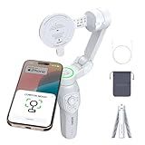 COMITOK MOGO Only for iPhone, Gimbal Stabilizer for iPhone, [Apple MFi Certified] Cell Phone Gimbal Stabilizer with 360 Degree Tracking for Video Recording, NFC Pair and Magnetic for iPhone 16 Pro Max