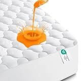 Waterproof Queen Mattress Protector, Mattress Pad fits Upto 16" Deep Pocket