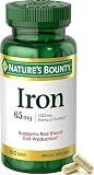 Nature’s Bounty Iron 65mg, 325mg Ferrous Sulfate, 100 Tablets