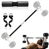 MARCHMARS Dumbbell Barbell Converter Bar Set, Adjustable Dumbbell Converter for Home Gym, Compatible with Most Dumbbells Including BowFlex, All-Steel Bar, Supports Up to 220 lbs for Weight Lifting