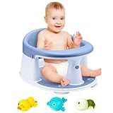 Baby Bath Seat, Infant/Toddler Sit Up Bathtub Seat for 6-12-24 Months, Baby Bath Essentials, Great Shower Gifts for Newborn and New Mothers
