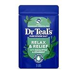 Dr Teal's Epsom Salt Magnesium Soak, Relax & Relief with Eucalyptus & Spearmint Essential Oils, 3 lbs