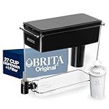 Brita UltraMax Large Water Dispenser With Standard Filter, BPA-Free, Reduces Copper, Cadmium and Mercury Impurities, Lasts 2 Months or 40 Gallons, Includes 1 Filter, Kitchen Accessories, Large 27-Cup