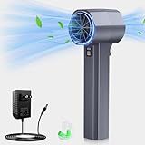Car Dryer Blower for Car - Handheld Turbo Fan for Cars, Cordless Leaf Blower with 8000mAh Battery, Infinitely Variable Speed, Brushless Motor for Car Washing Patio Cleaning