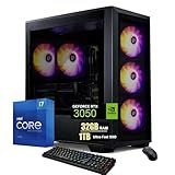 BYTE DEPOT Gamer Xtreme Gaming PC X1, Intel Core i7, 32GB DDR RAM, 1TB Ultra-Fast SSD, GeForce RTX 3050 6GB GDDR6 (Intel Core i7 | RTX 3050, 32GB RAM | 1TB NVMe SSD)