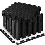 Haulcove 18 Pcs EVA Foam Floor Tiles, Puzzle Exercise Mat Set for Gym