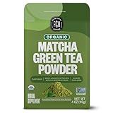 FGO Organic Matcha Green Tea Powder, Japanese Culinary Grade for Cooking, Baking, and Smoothies, 4 Ounce Resealable Bag, Packaging May Vary (Pack of 1)