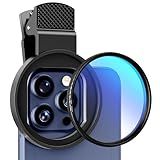 ALILUSSO 52mm Polarizing Filter for iPhone, Circular Polarized Lens with Upgraded Clip,Rotatable Cpl Filter Compatible with iPhone 16/15/14/13 Pro Max Samsung Moto Google TCL Phone