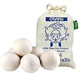 Otylzto Wool Dryer Balls 6-Pack, Drying Balls for Laundry,Reusable As Natural Fabric Softener, Reduce Clothing Wrinkles, Drying Clothes Faster Eco-Friendly