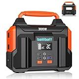 Portable Power Station 300W 257wh Lithium Battery Bailibatt Small Portable Generator for Home Use Camping Travel Emergency Hunting Outdoor, Large Power Bank with AC Outlet for Laptop
