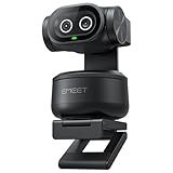 EMEET PIXY Dual-Camera AI-Powered PTZ Camera 4K, AI Tracking, PDAF&AI Autofocus 0.2s, 1/2.55'' Sony Sensor, 3 Mics, Presets, Gesture Control, 4K Webcam for Streaming and OBS/Twitch/Switch 2 Compatible