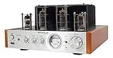 Rockville BluTube WD 70W Tube Amplifier Home Theater Stereo Receiver with Bluetooth, HDMI & Optical, Silver & Wood Finish - Perfect for Audiophile Music, Home Theater & Gaming