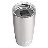 YETI Rambler 20 oz Tumbler, Stainless Steel, Vacuum Insulated with MagSlider Lid, Stainless