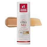 EltaMD UV Clear Tinted Sunscreen for Face, SPF 46 with Zinc Oxide, Oil-Free, Dermatologist Recommended, For Acne-Prone Sensitive Skin, 1.7 oz